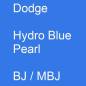 Preview: Dodge, Hydro Blue Pearl, BJ / MBJ.